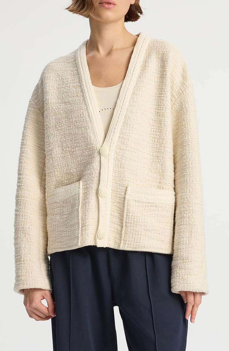 A.L.C. Peyton Cotton Blend Jacket, Main, color, Buttercream