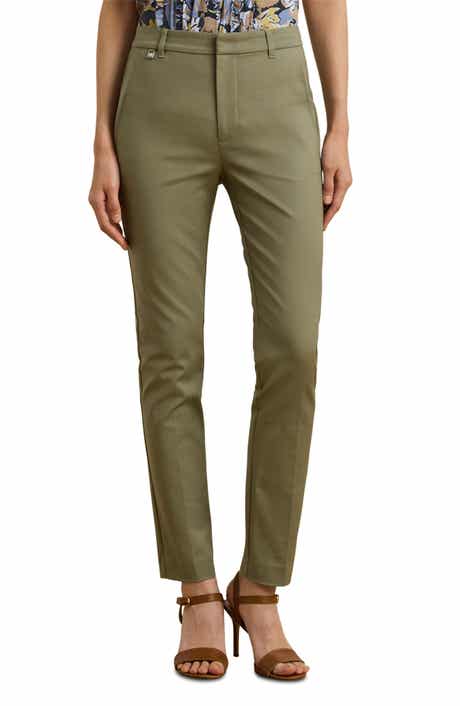 Lauren Ralph Lauren Double Faced Stretch Cotton Pants