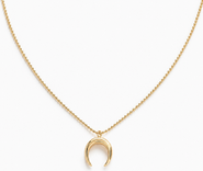 Ivy & Pearl Co. Luna Crescent Necklace
