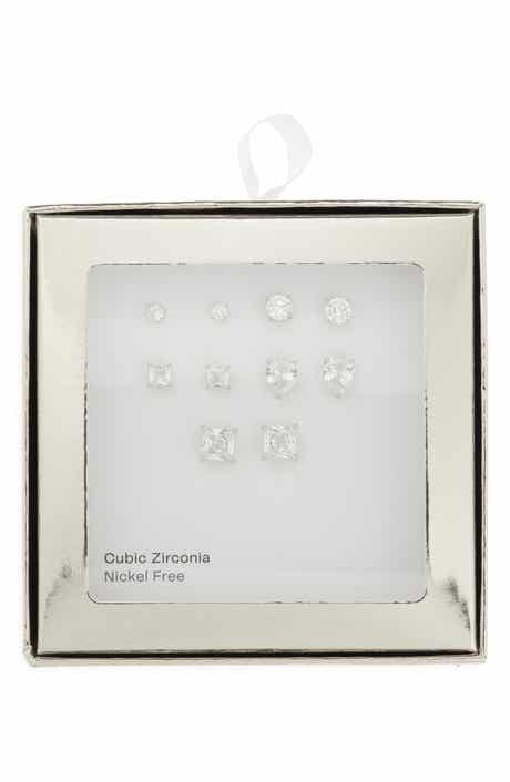 NORDSTROM RACK Set of 5 Cubic Zirconia Stud Earrings