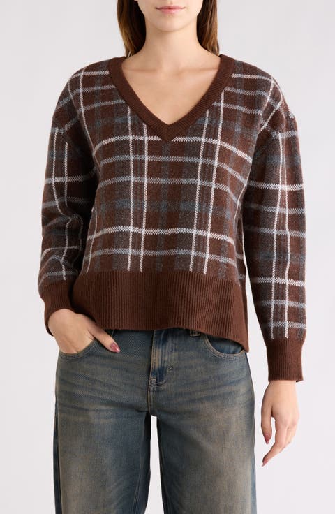 Eliza Plaid Sweater