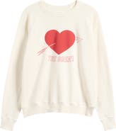 THE GREAT. The College Heart Graphic Sweatshirt