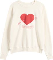 THE GREAT. The College Heart Graphic Sweatshirt