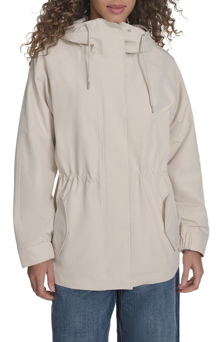 Levi's Hooded Water Resistant Jacket, Main, color, Almond Milk