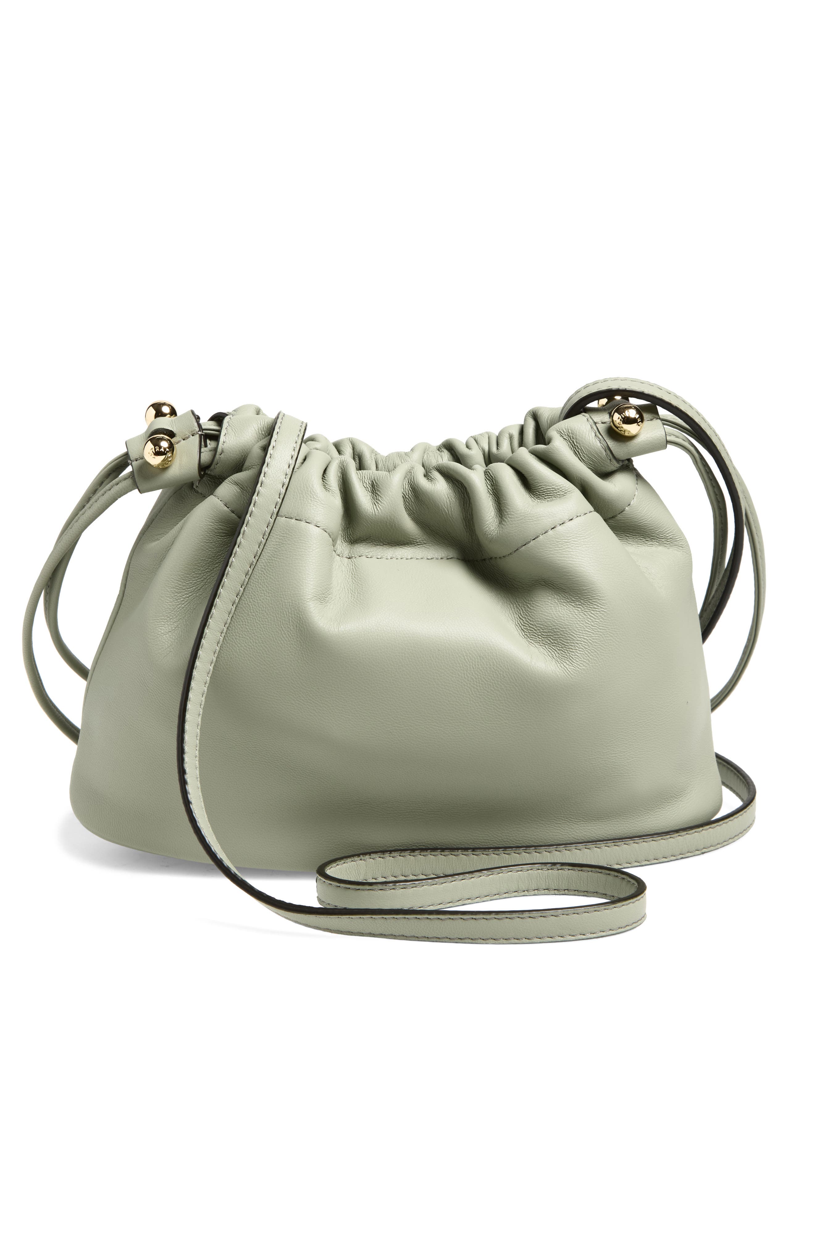 Strathberry Drawstring Crossbody Bag, Alternate, color, Library Green