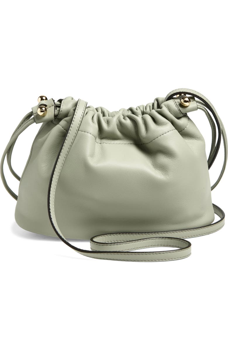 Strathberry Drawstring Crossbody Bag, Alternate, color, Library Green
