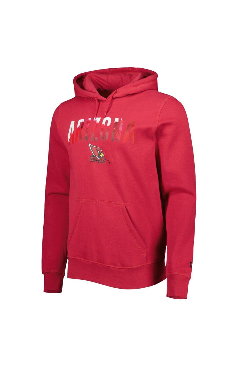 New Era Men's New Era Cardinal Arizona Cardinals Ink Dye Pullover Hoodie, Alternate, color, Cardinal