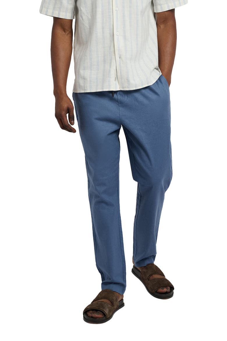Stretch Linen Pull-on Pant, Alternate, color, VINTAGE INDIGO