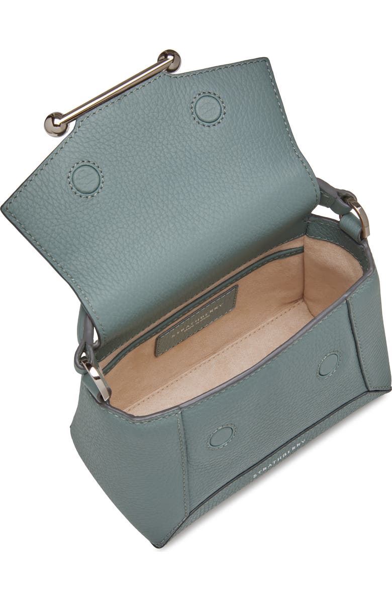 Strathberry Nano Mosaic Grained Leather Top Handle Bag, Alternate, color,