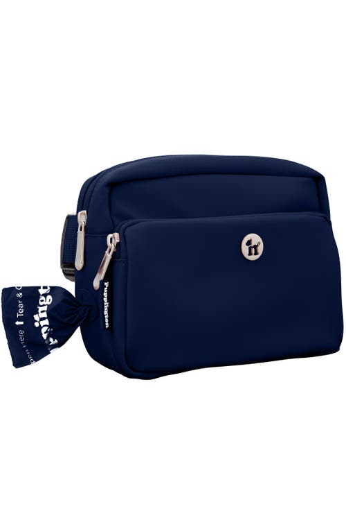 Puppington 3-in-1 Dog Walking Bag With Poop Bags In Navy Blue