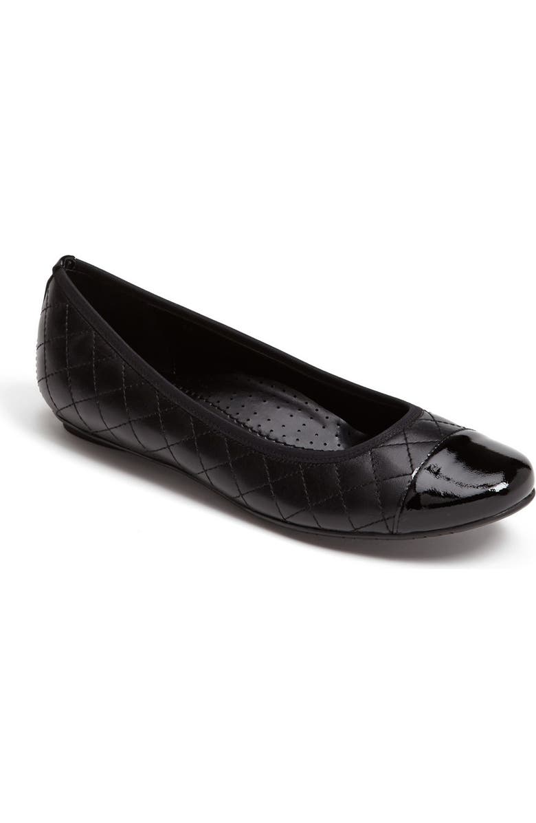 VANELi 'Serene' Flat, Main, color, Black Nappa/ Black Patent