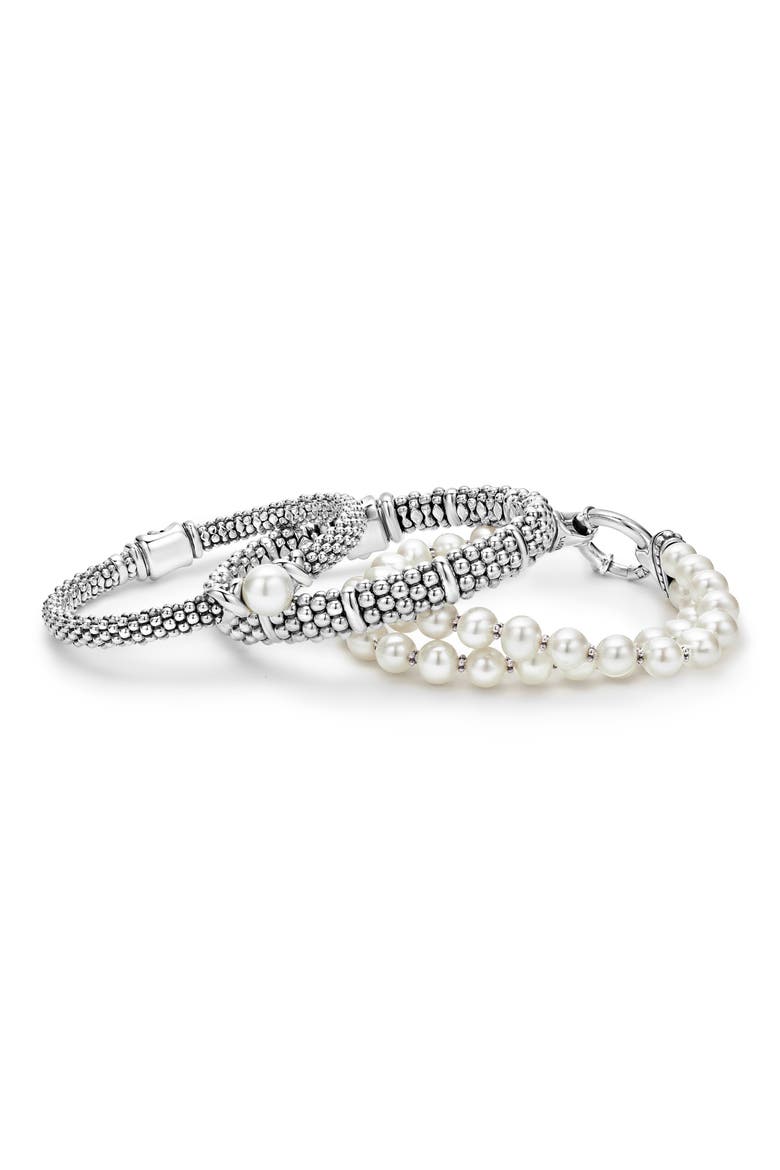 Set of 3 Bracelets, Main, color, SILVER