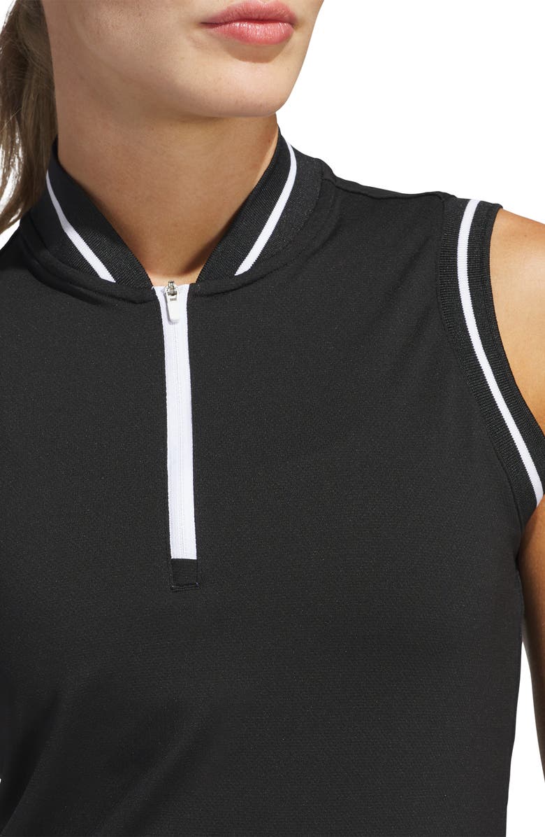 adidas Golf Ultimate 365 Sleeveless Golf Half Zip Top, Alternate, color, 