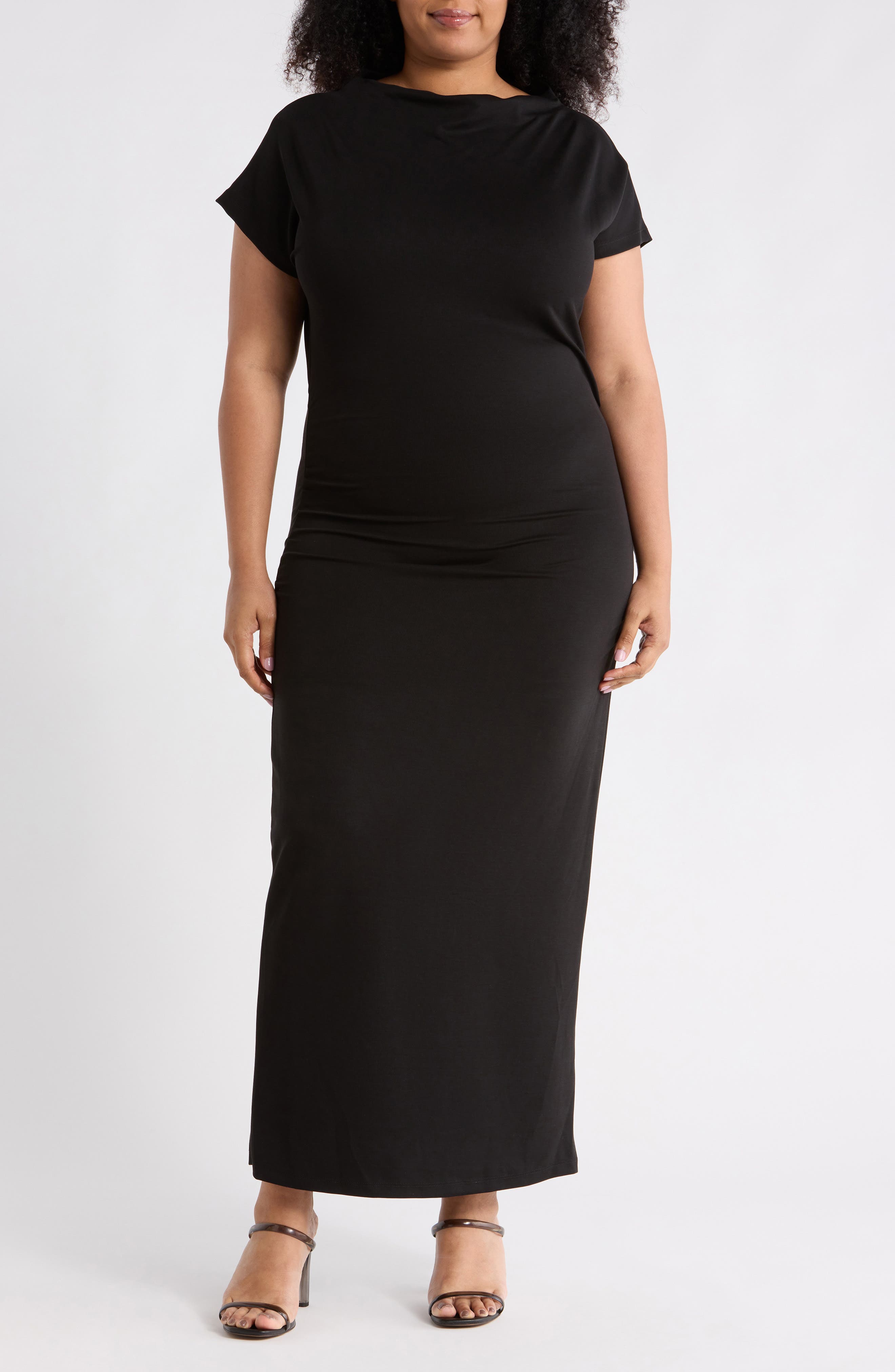 Renee C Off the Shoulder Ruched Dress