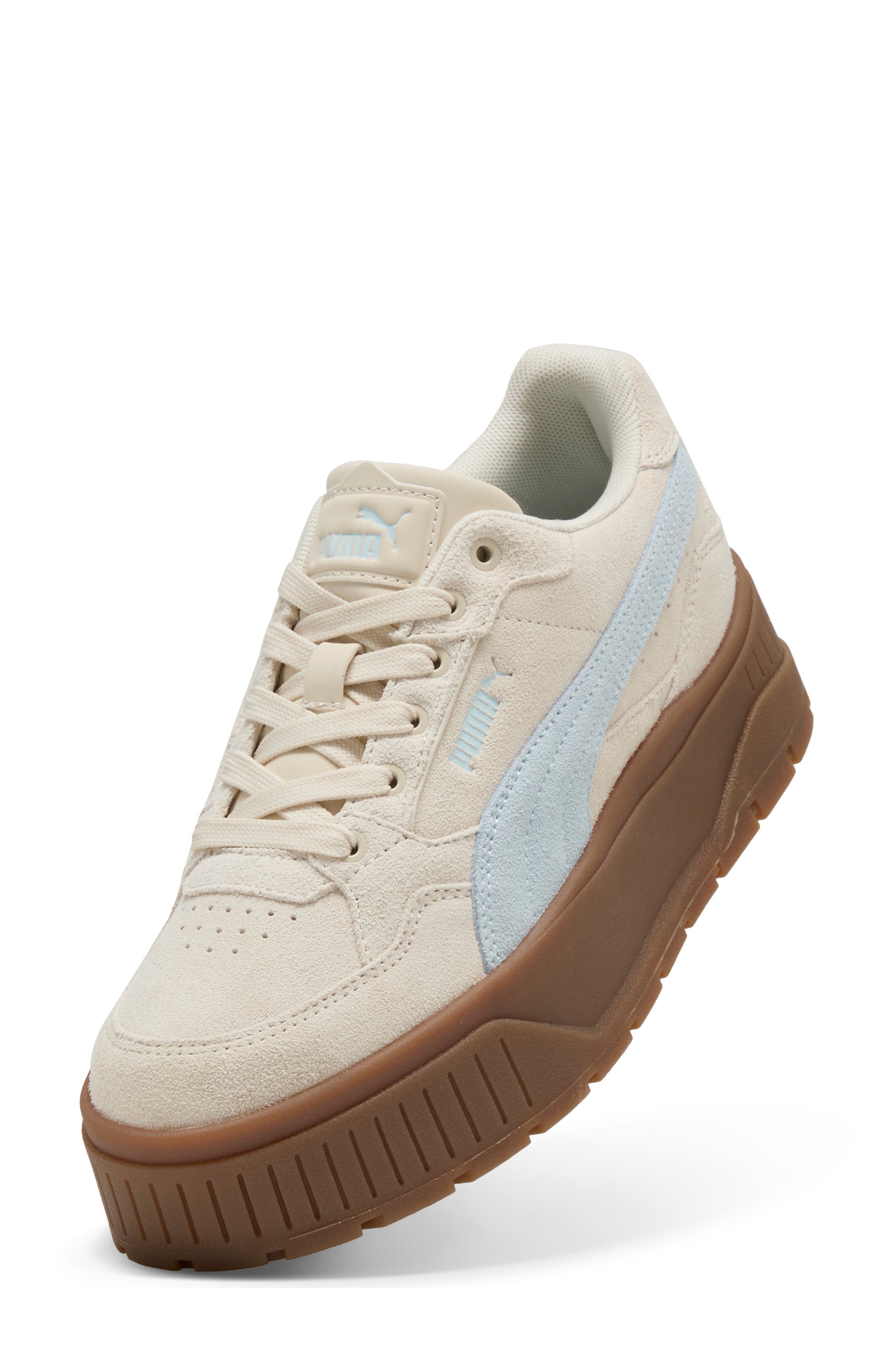PUMA Karmen II Idol Platform Sneaker, Alternate, color, Alpine Snow/ Sea Glass