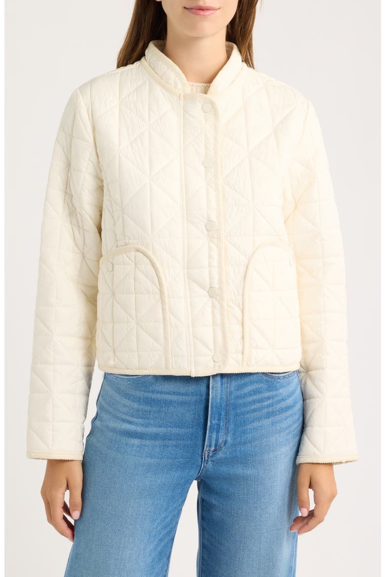 Diamond Quilt Jacket, Alternate, color, VANILA ICE