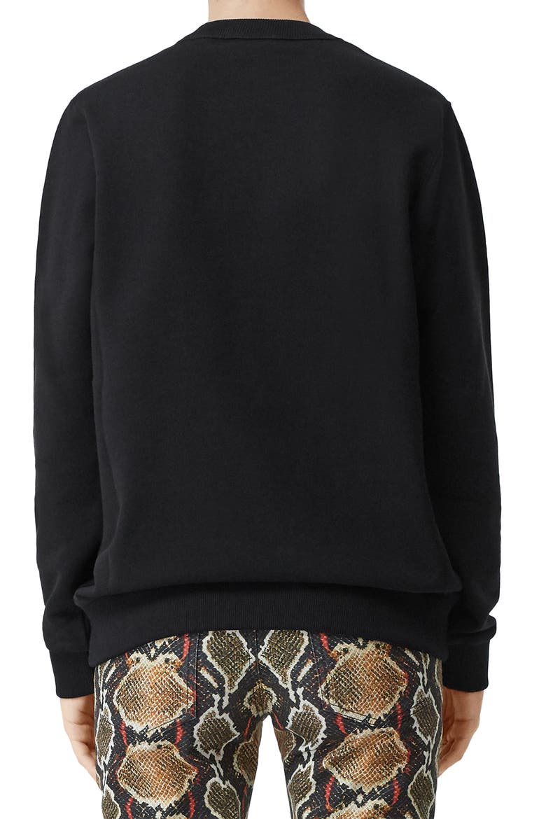 Dryden TB Monogram Sweatshirt, Alternate, color, BLACK