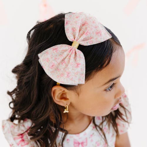 Sweet Wink Ditsy Floral Tulle Bow Headband In Multicolor