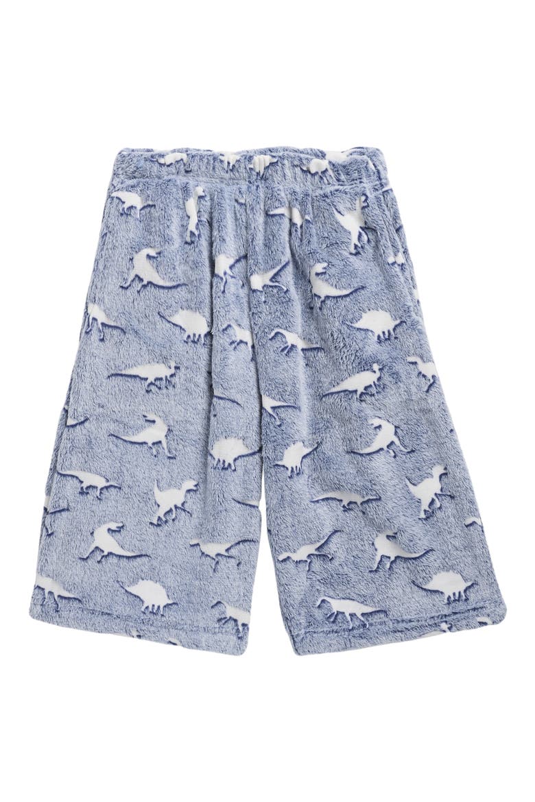 Kids' Dinosaur Plush Shorts, Main, color, BLUE