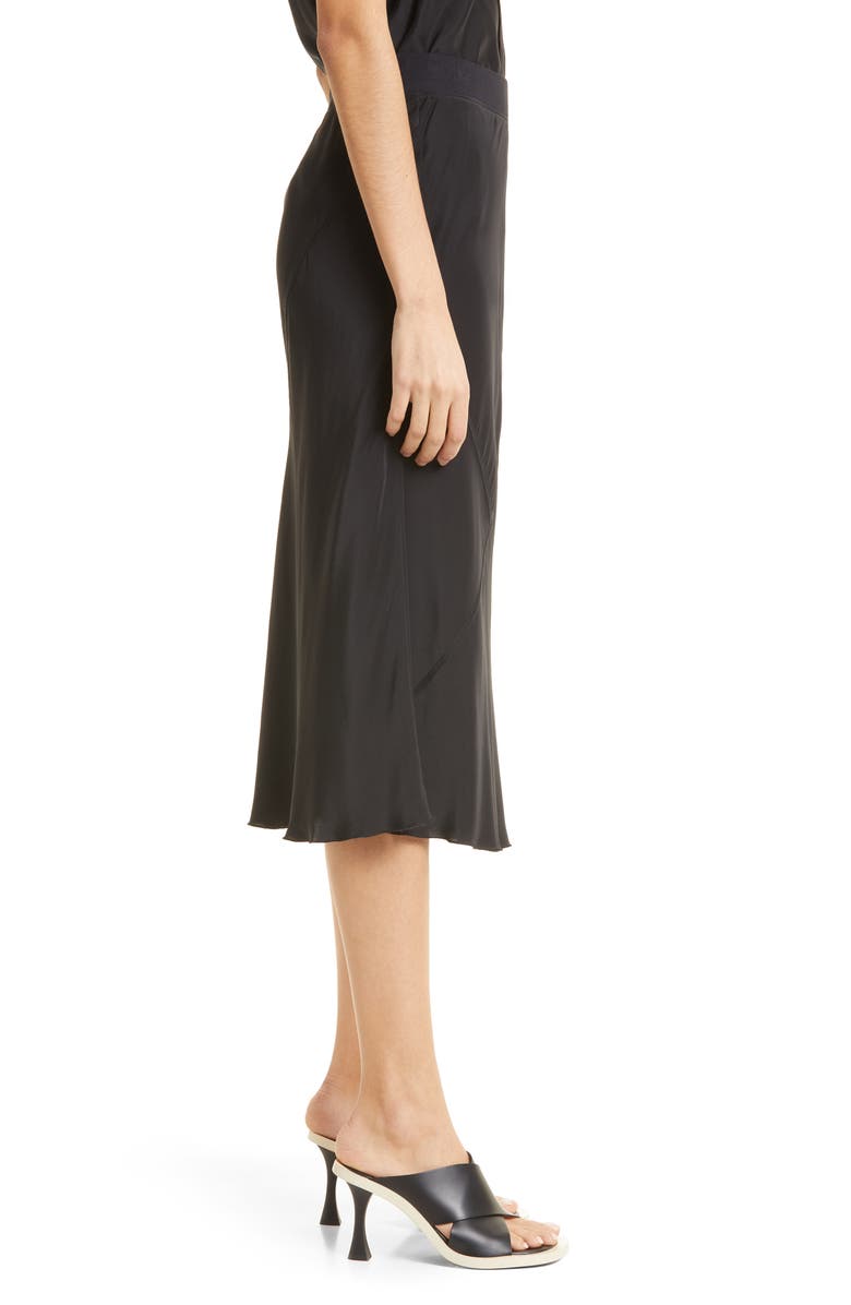 ATM Anthony Thomas Melillo Bias Cut Silk Midi Skirt, Alternate, color, 
