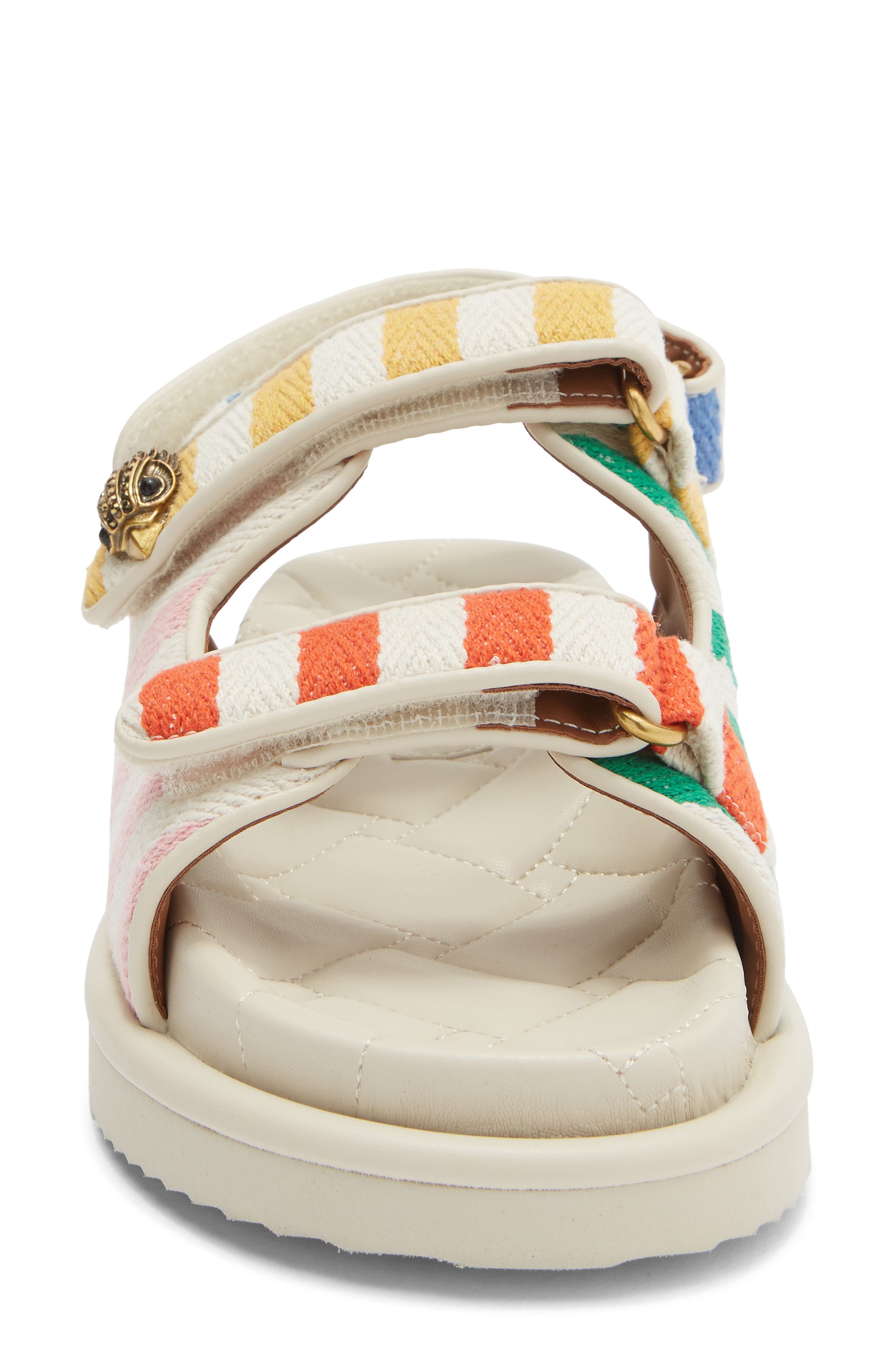 Kurt Geiger London Orson Stripe Sandal, Alternate, color, Bone/ Comb