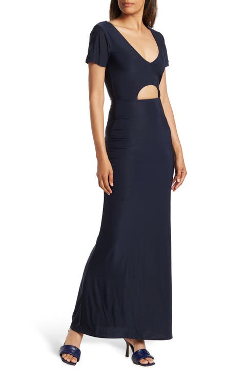 Anjelina Slinky Cutout Maxi Dress