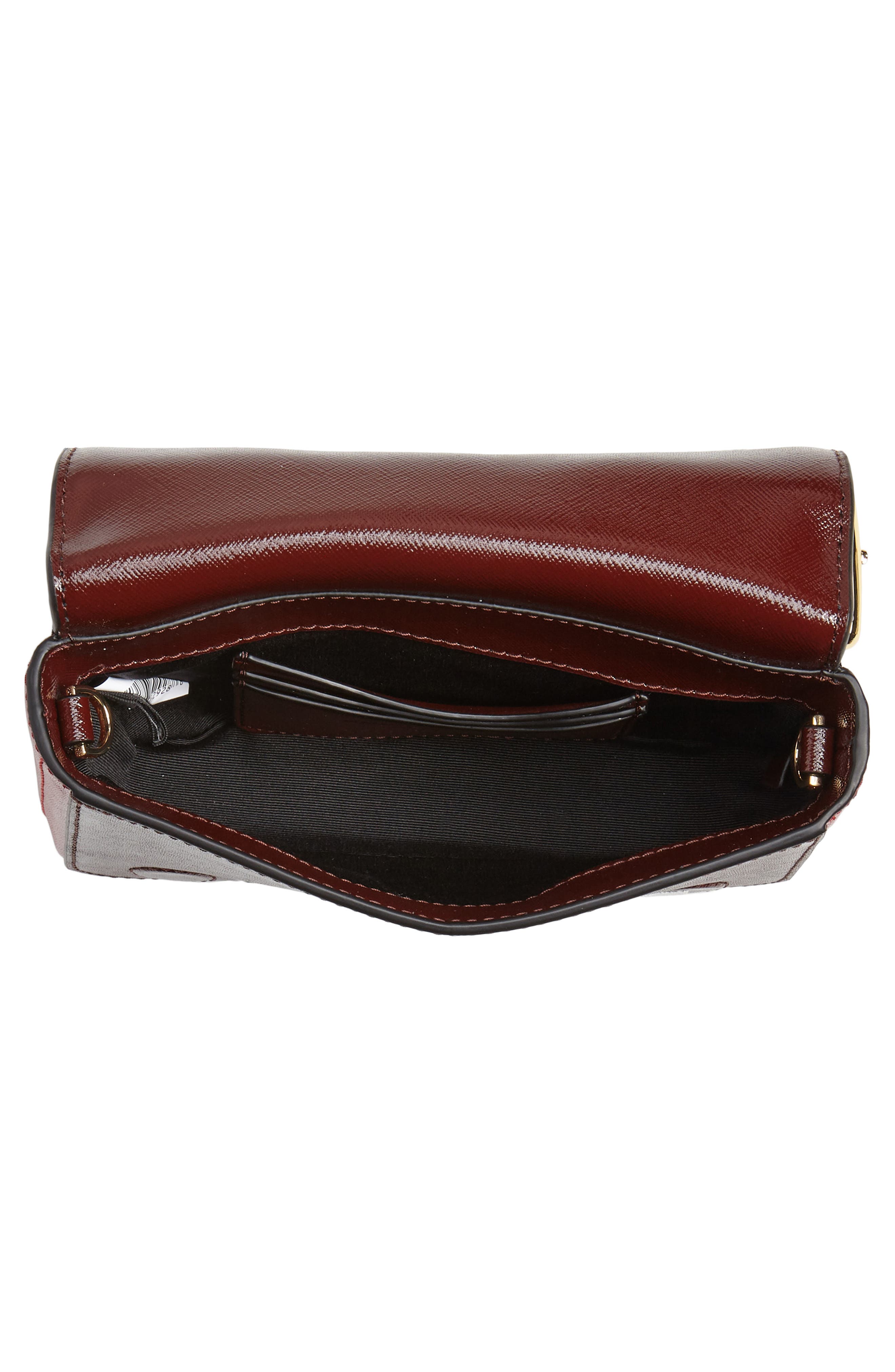 MARC JACOBS Hip Shot Convertible Crossbody Bag, Alternate, color, BLACK/ RED