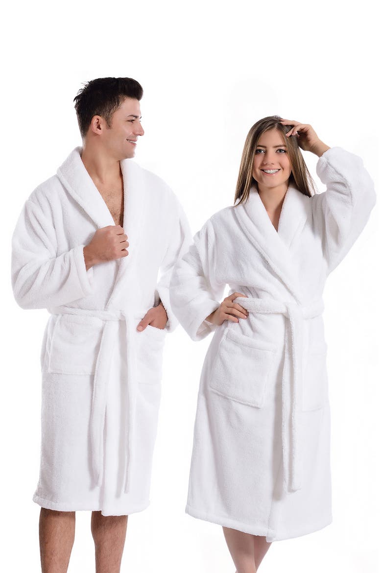 Super Plush Bathrobe, Main, color, WHITE