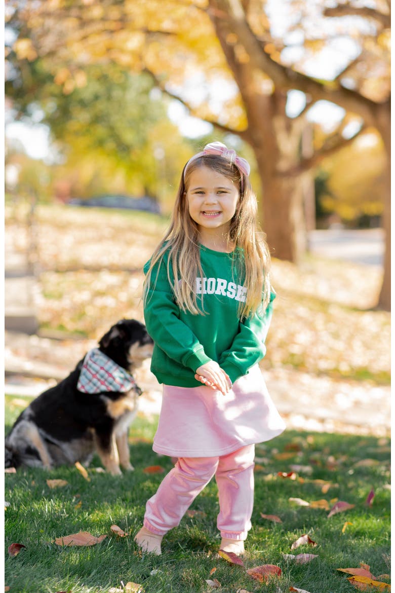 I Heart Horses Sweatshirt, Alternate, color, Green