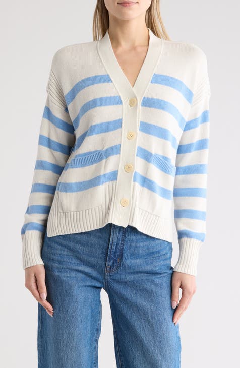 Stripe Sharon V-Neck Emmett Cardigan