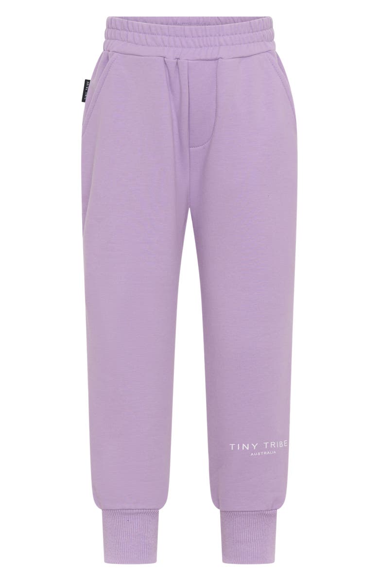 TINY TRIBE Kids' Core Cotton Joggers, Main, color, Lilac