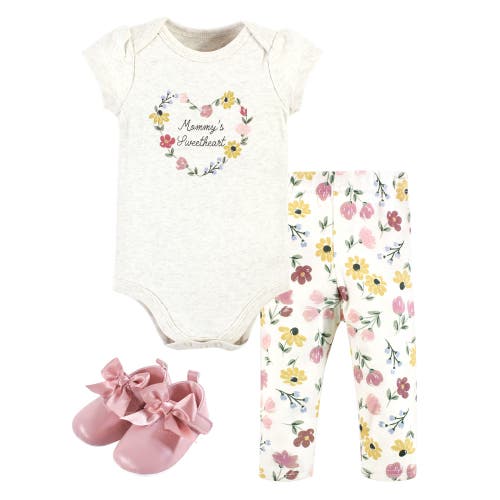 Hudson Baby Soft Cotton Collection Bodysuit, Pants, And Footwear Collection In Multi