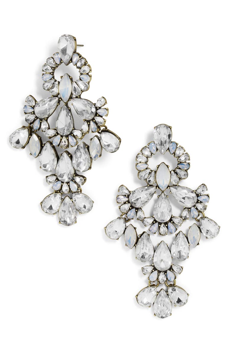 BaubleBar Symphony Crystal Statement Earrings, Main, color, 