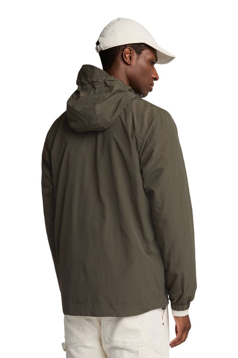 Zip Through Hooded Jacket, Alternate, color, Olive