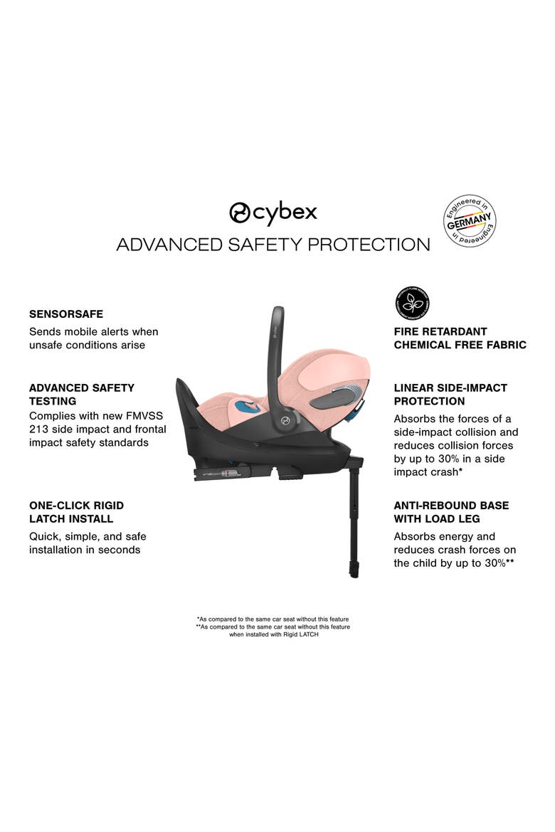 Platinum Cloud T Comfort Extend SensorSafe™ Car Seat & Base, Alternate, color, PEACH PINK
