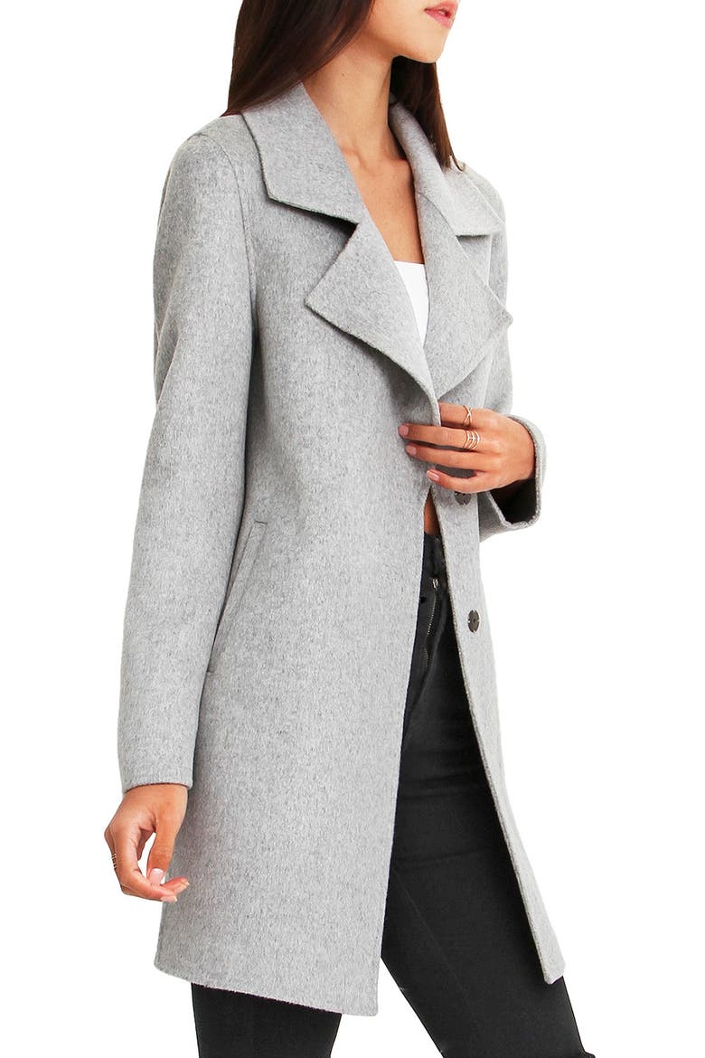 Ex-Boyfriend Wool Blend Oversized Jacket, Alternate, color, GREY