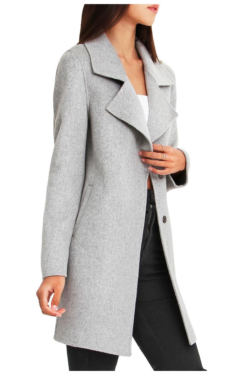 Belle & Bloom Ex-Boyfriend Wool Blend Oversized Jacket, Alternate, color, Grey