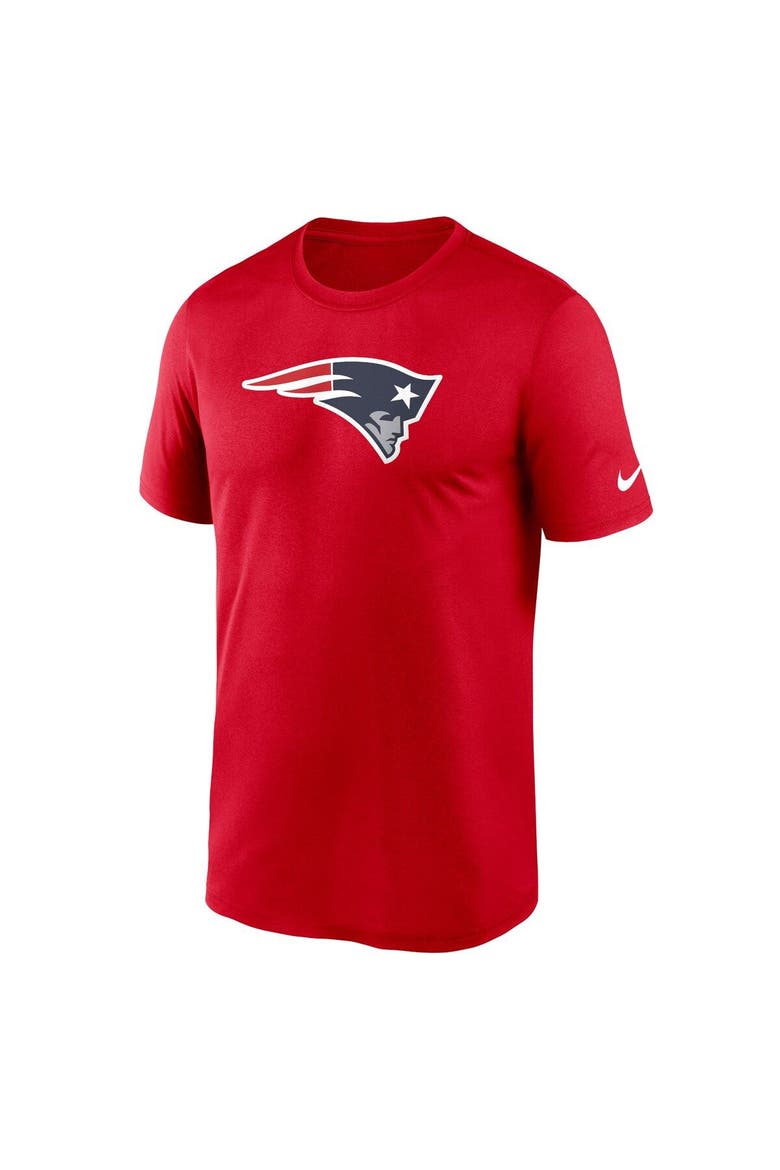 Men's Nike  Red New England Patriots Legend Logo Performance T-Shirt, Alternate, color, Red