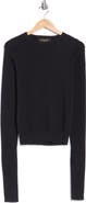 Renee C Open Sleeve Crewneck Sweater