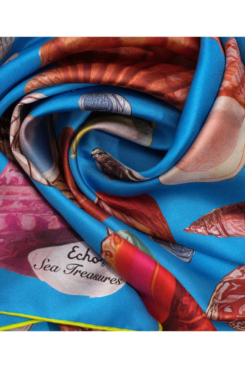 Sea Treasures Scarf, Alternate, color, hawaiian ocean