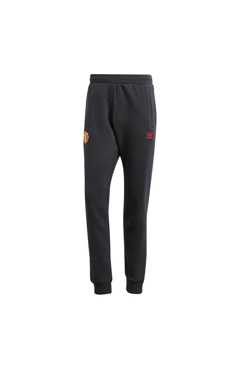 adidas Originals Men's adidas Originals Black Manchester United Essentials Pants, Alternate, color, Black