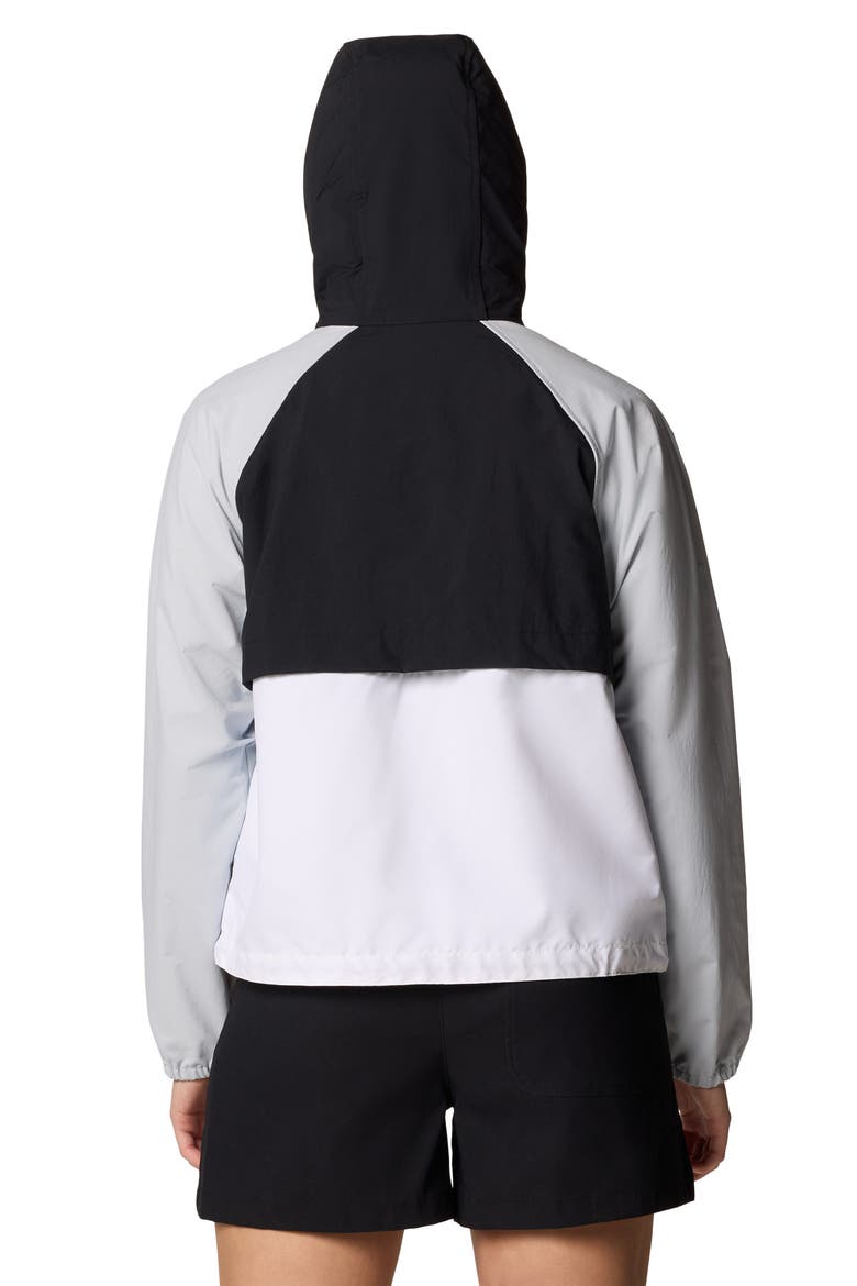 Spire Valley Water Repellent Windbreaker, Alternate, color, WHITE/ BLACK/ CIRRUS