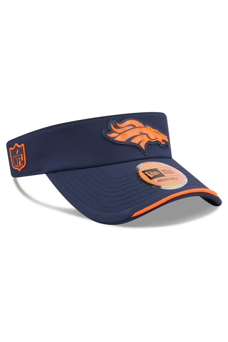 Men's New Era Navy Denver Broncos 2026 Sideline Adjustable Visor, Main, color, Navy