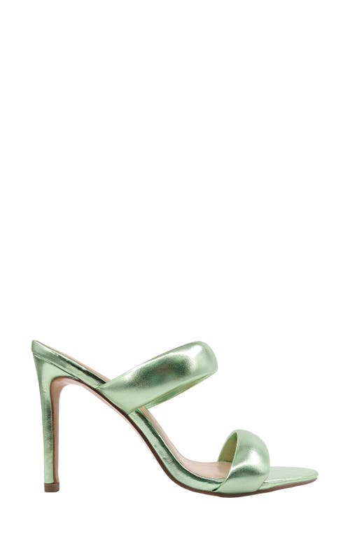 Shushop Georgia Puff Strap Sandal In Green