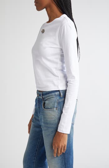 Metallic Oval D Cutout T-Shirt