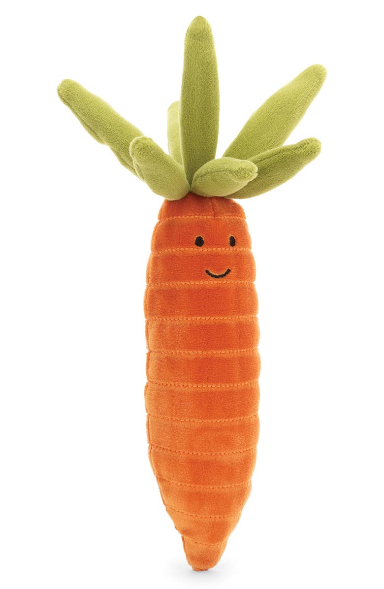 Jellycat Vivacious Vegetable Carrot Plush Toy, Main, color, Orange