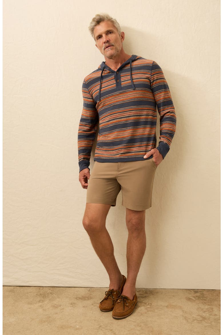 Sunwashed Organic Cotton Slub Hoodie, Alternate, color, NIGHTTIME FIRE STRIPE