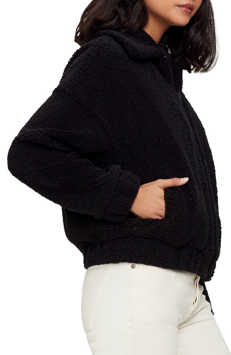 Michael Stars Mindy Yosemite Faux Fur Bomber, Alternate, color, 