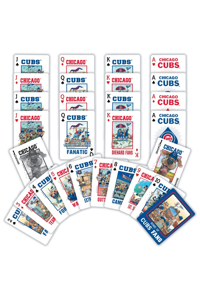 Chicago Cubs Fan Deck Playing Cards, Alternate, color, Multicolor
