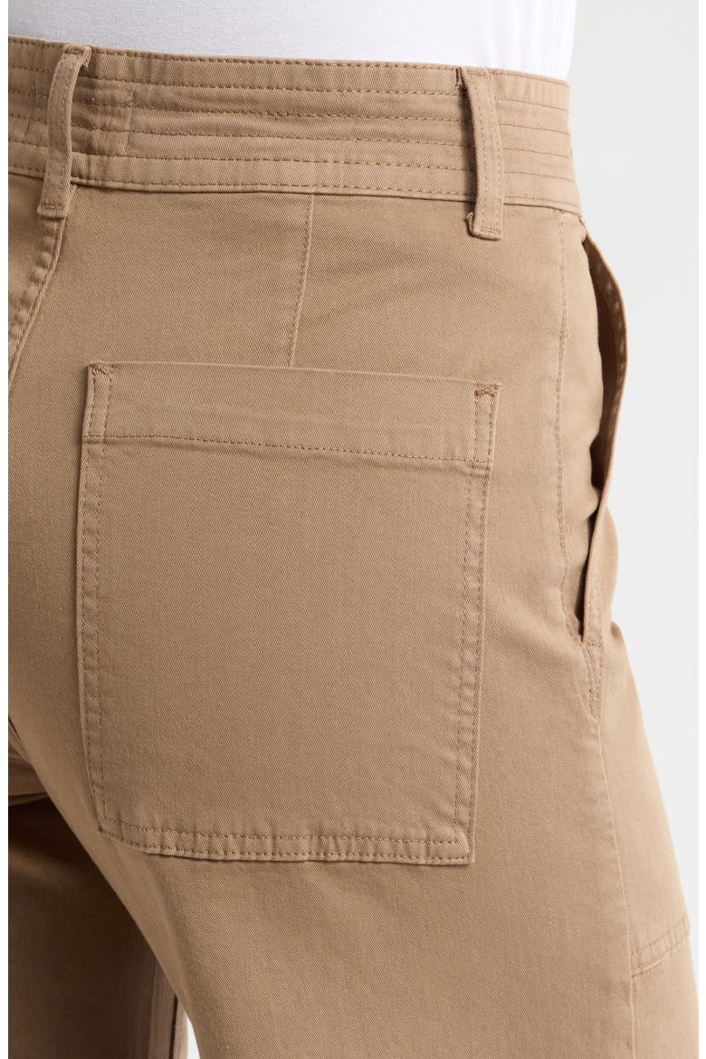 Maya High Waist Wide Leg Jeans, Alternate, color, BISCUIT